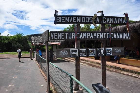 Chegando à Canaima, no sul da Venezuela